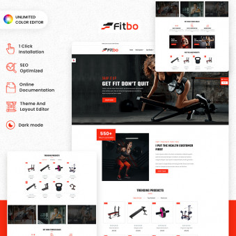 Fitbo : Sleek Designs for Gym Equipment Shops