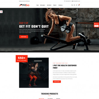 Fitbo : Sleek Designs for Gym Equipment Shops