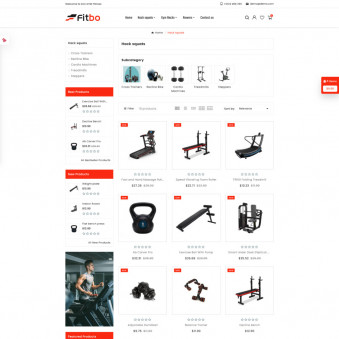 Fitbo : Sleek Designs for Gym Equipment Shops