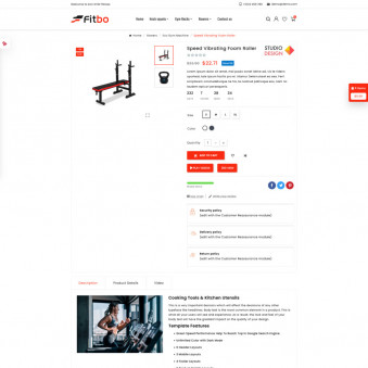 Fitbo : Sleek Designs for Gym Equipment Shops