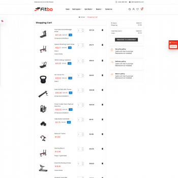 Fitbo : Sleek Designs for Gym Equipment Shops