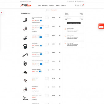 Fitbo : Sleek Designs for Gym Equipment Shops