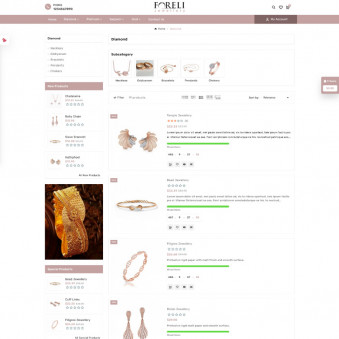 Foreli jewellery : Modern Templates for Jewelry Stores
