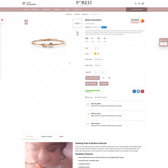 Foreli jewellery : Modern Templates for Jewelry Stores