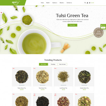 Green Tea - Sophisticated Designs for Tea Retailers