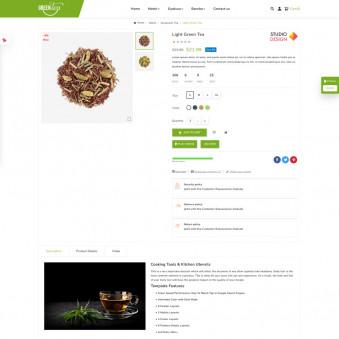 Green Tea - Sophisticated Designs for Tea Retailers