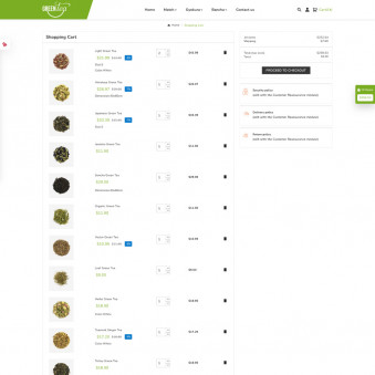 Green Tea - Sophisticated Designs for Tea Retailers