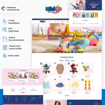 Minime Kids - Stylish Templates for Kids' Clothing Shops