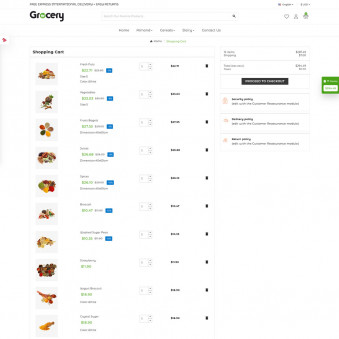 The Grocery Basket: Bringing Freshness Home