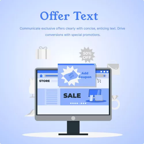 Offer Text - Display Special Offers and Promotions