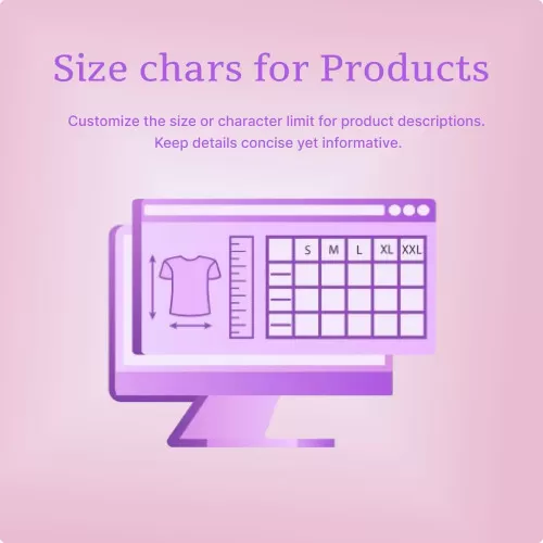 Size Charts for Products - Display Product Size and Specifications