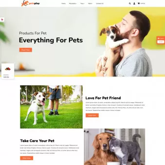 Pet Treats PrestaShop Template – Cuddles & Companions