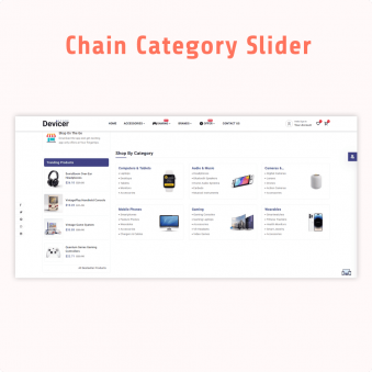 Chain Category Slider
