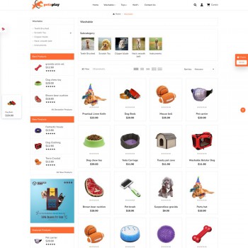 Pet Treats PrestaShop Template – Cuddles & Companions