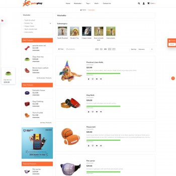 Pet Treats PrestaShop Template – Cuddles & Companions