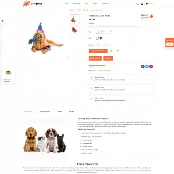 Pet Treats PrestaShop Template – Cuddles & Companions