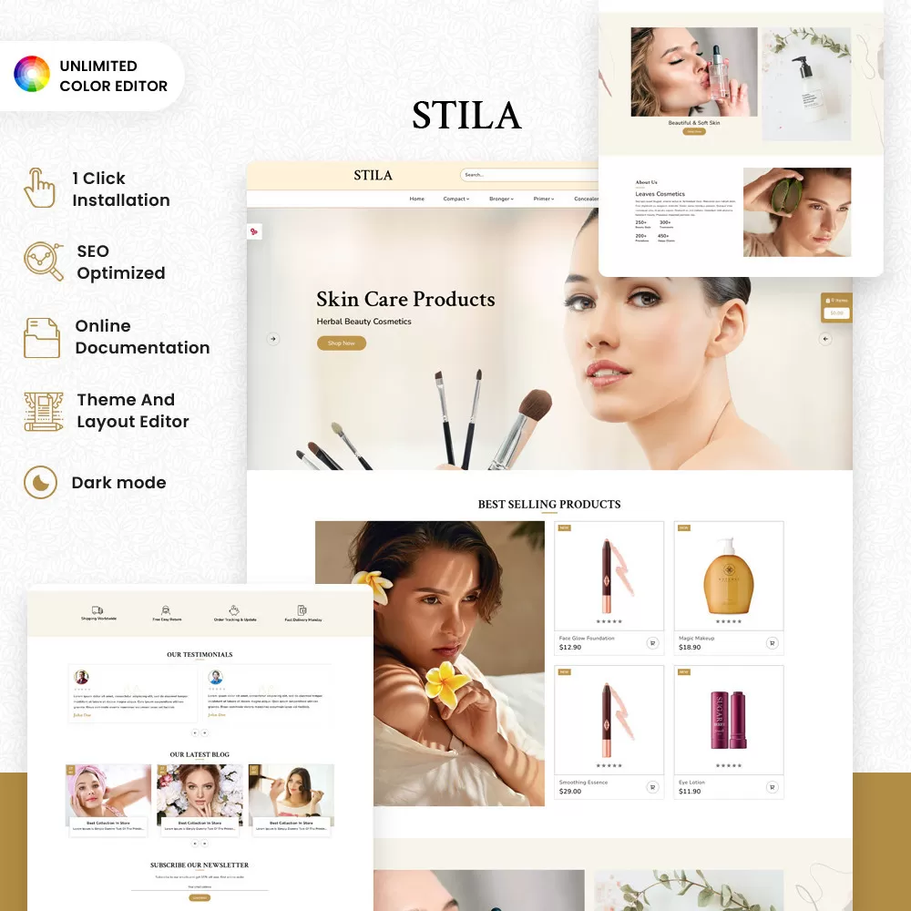 Stila - Golden Dewdrops and Satin Touches