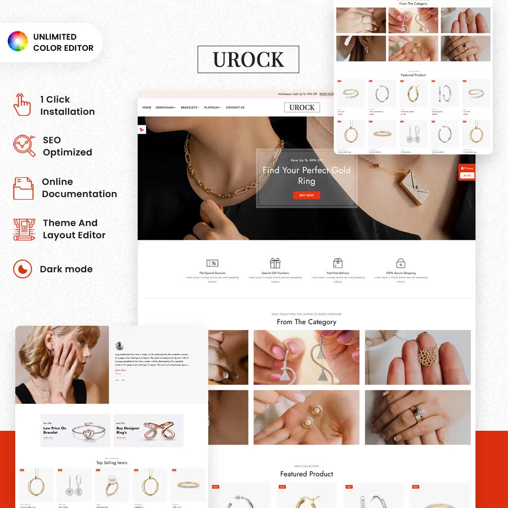 Urock Jewelry Crafted with Precision