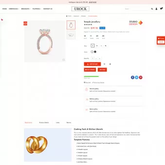 Urock Jewelry Crafted with Precision