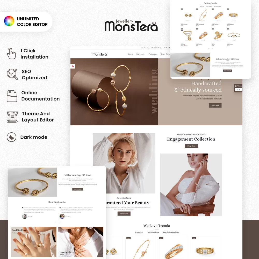 Monstera Aura: Elegant Jewels with a Natural Twist
