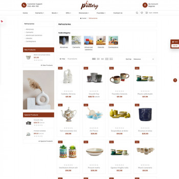 Pottery Handcrafted Pottery with Natural Charm