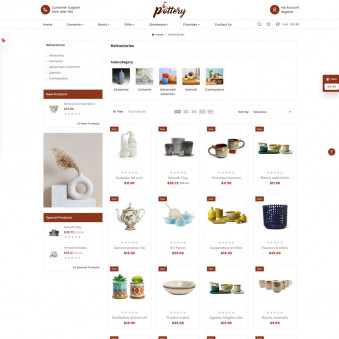 Pottery Handcrafted Pottery with Natural Charm