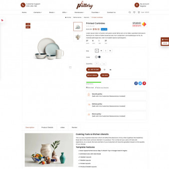 Pottery Handcrafted Pottery with Natural Charm